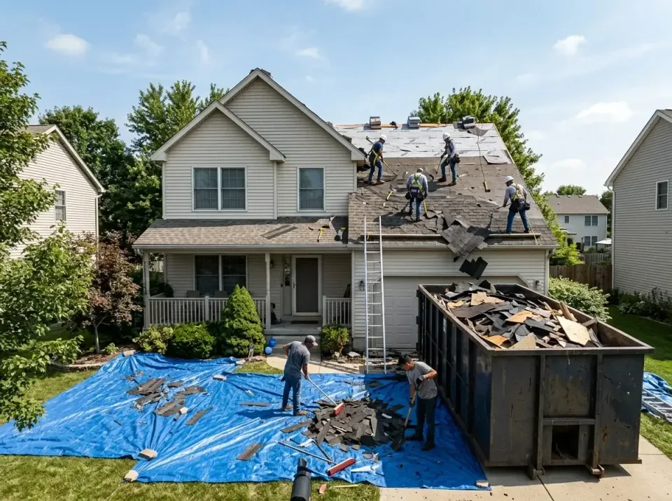 roof-replacement-debris-remova-004 — frequently asked questions, Cheapest Dumpster Rentals in Libertyville, IL
